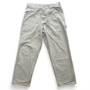 Y2K Rustler Carpenter Skater Workwear Pants 32x30 Khaki Tan Beige